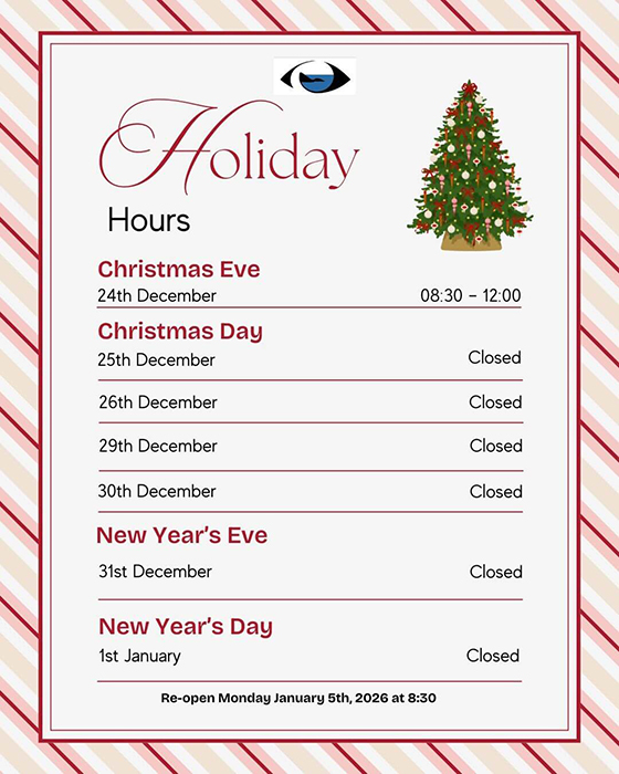 Holiday Hours